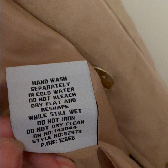 NWOT Badgley Mischka long camel coat size: L - Picture 9 of 12